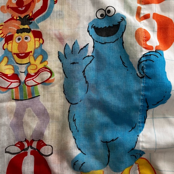 Vintage Sesame Street Pillow Case , Standard, Ernie , Cookie Monster , Big Bird - Picture 5 of 5
